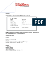 July 17, 2019: Dear Ma'am/Sir: Good Day! We Are Pleased To Submit Our Formal Appraised Value of Your Unit