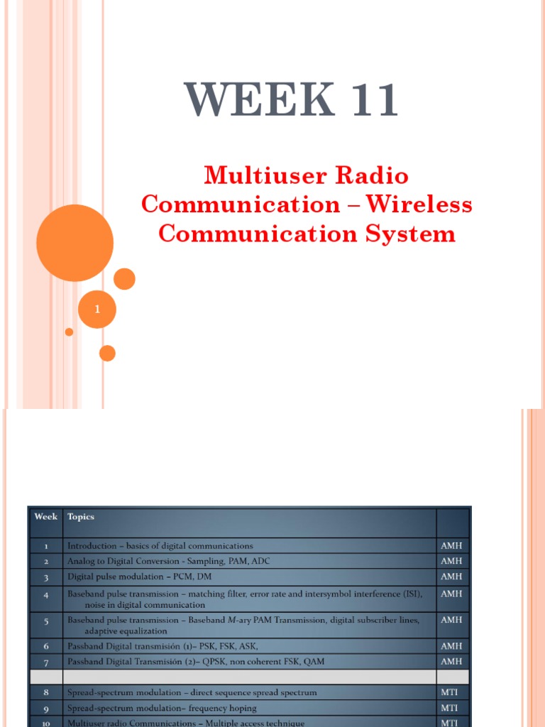 Wireless Communication Systems Overview | PDF | Radio Propagation ...