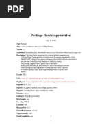 Landscape Metrics