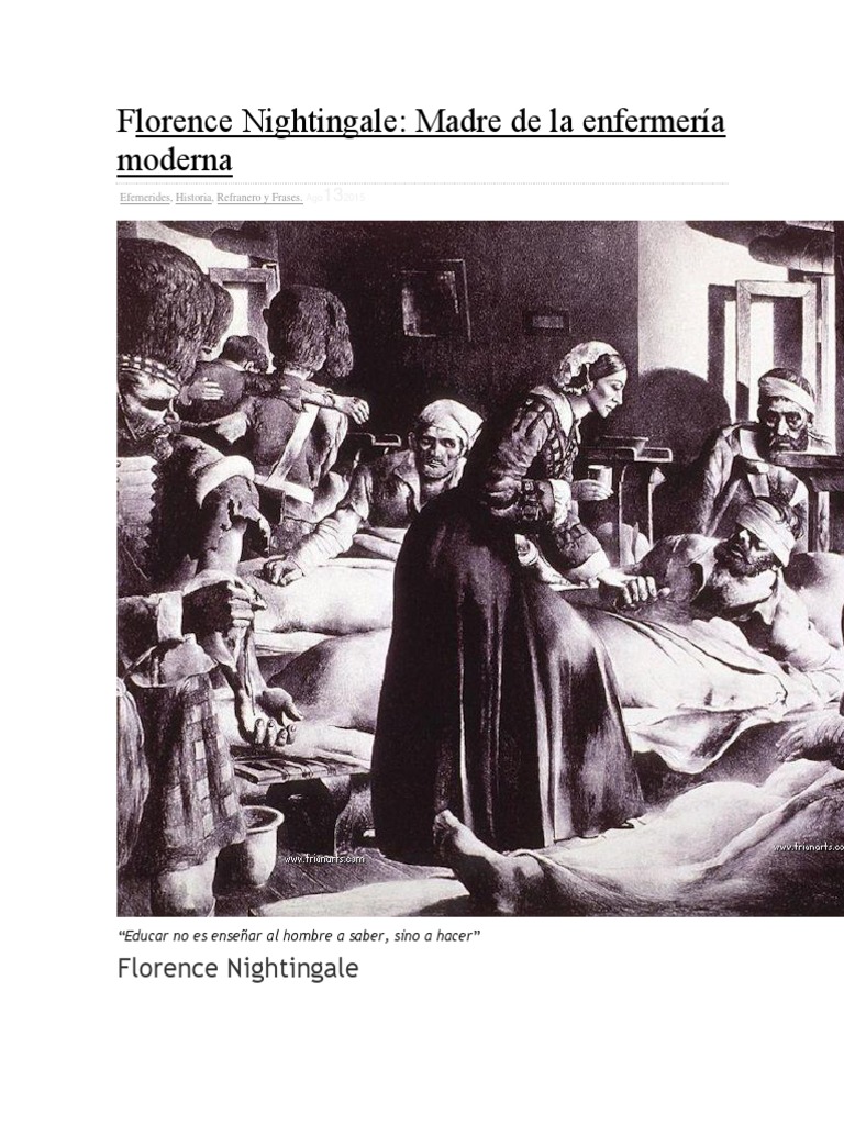 Madre de La Enfermería Moderna ruiseñor de Florencia