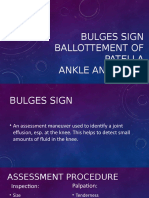 Bulges sign