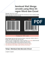Cara Membuat Mail Merge Label Barcode Excel