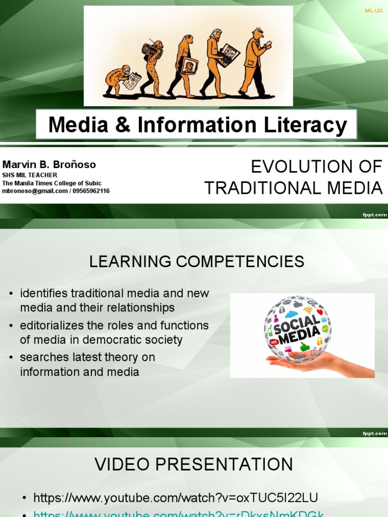 Media and Information Literacy | PDF | Mass Media | Information Age