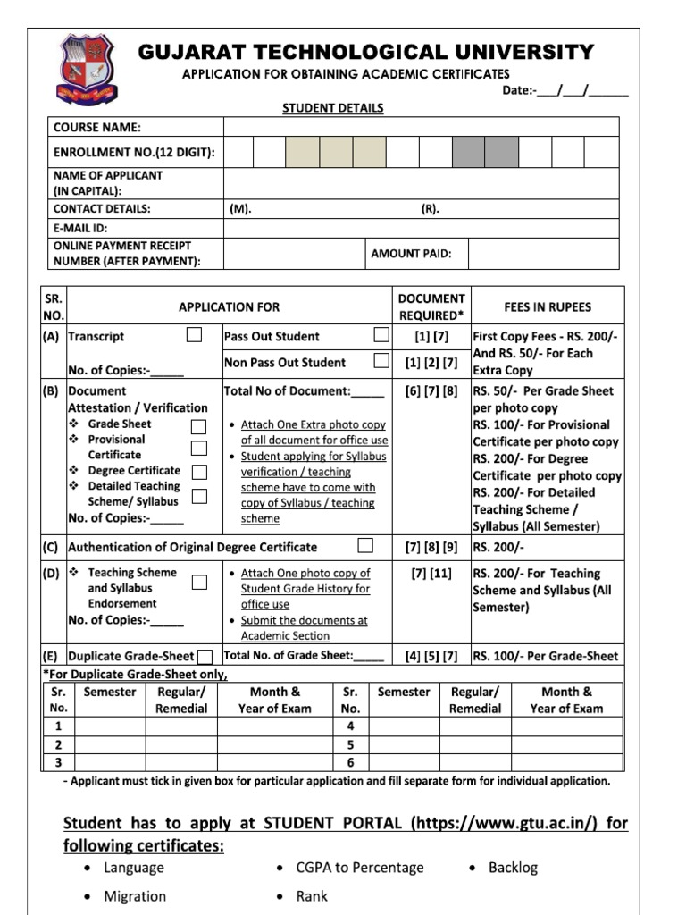 Student Application Form ALL | PDF