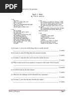 Poem Form 1 Exercise - Sad I Ams