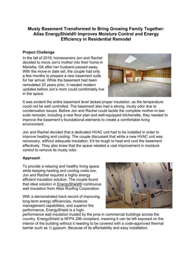 Basement Case Study | Download Free PDF | Building Insulation | Basement
