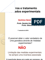 Erros e tratamento de dados experimentais