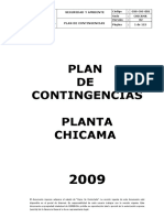 Plan de Contingencias 2009 Chicama ACP