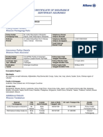 Certificate of Insurance Sertifikat Asuransi: Policyholder Details Rincian Pemegang Polis
