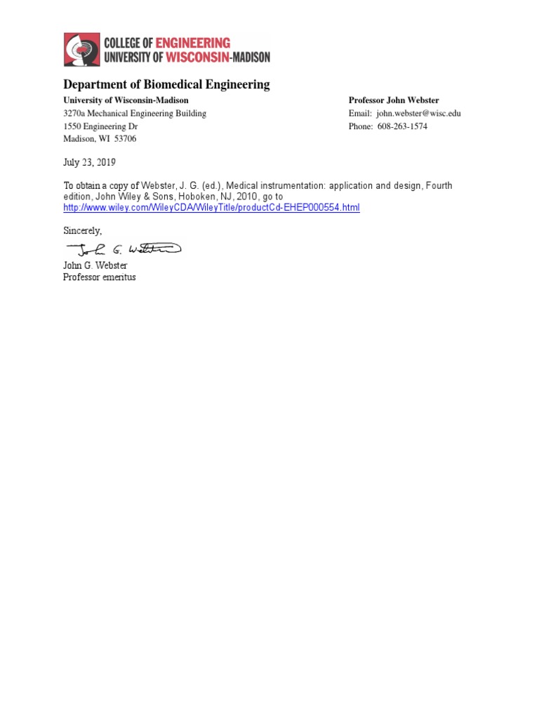 Medical Instrumentation Application and Design PDF
