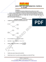 Cbse Board Mock Test Paper-2 (Mathematics.-2019) Class-X