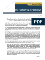 CryoDesalination Project Sheet Details 2013