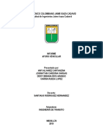 Informe de aforo vehicular en Av. Las Vegas