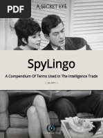 Espionage Terminology Guide | PDF | Espionage | Military Intelligence