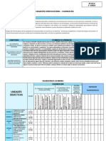 Programación curricular anual de Comunicación 4° grado