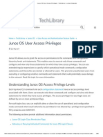 Junos OS User Access Privileges - TechLibrary - Juniper Networks