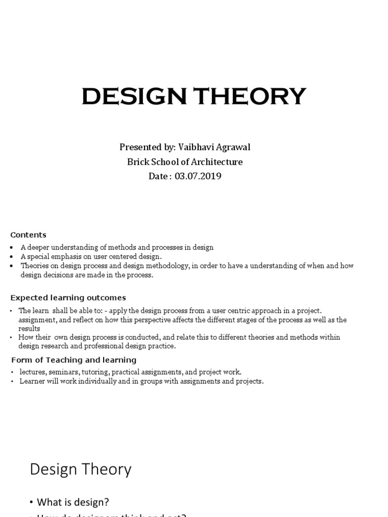 User-Centered Design Theory Overview | PDF | Design | Design Methods