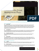 Event Managment Plan Guidelines