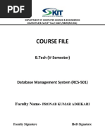 Course File