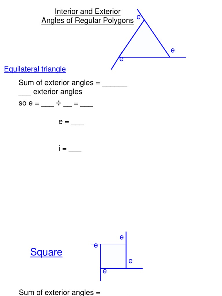 2 Int And Ex Of Polygons Polygon Geometry