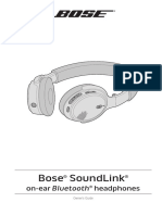 Soundlink OE Headphones - Owner's Guide PDF