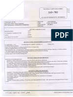 Boiler Water Treatment Chemical Safety Data Sheet