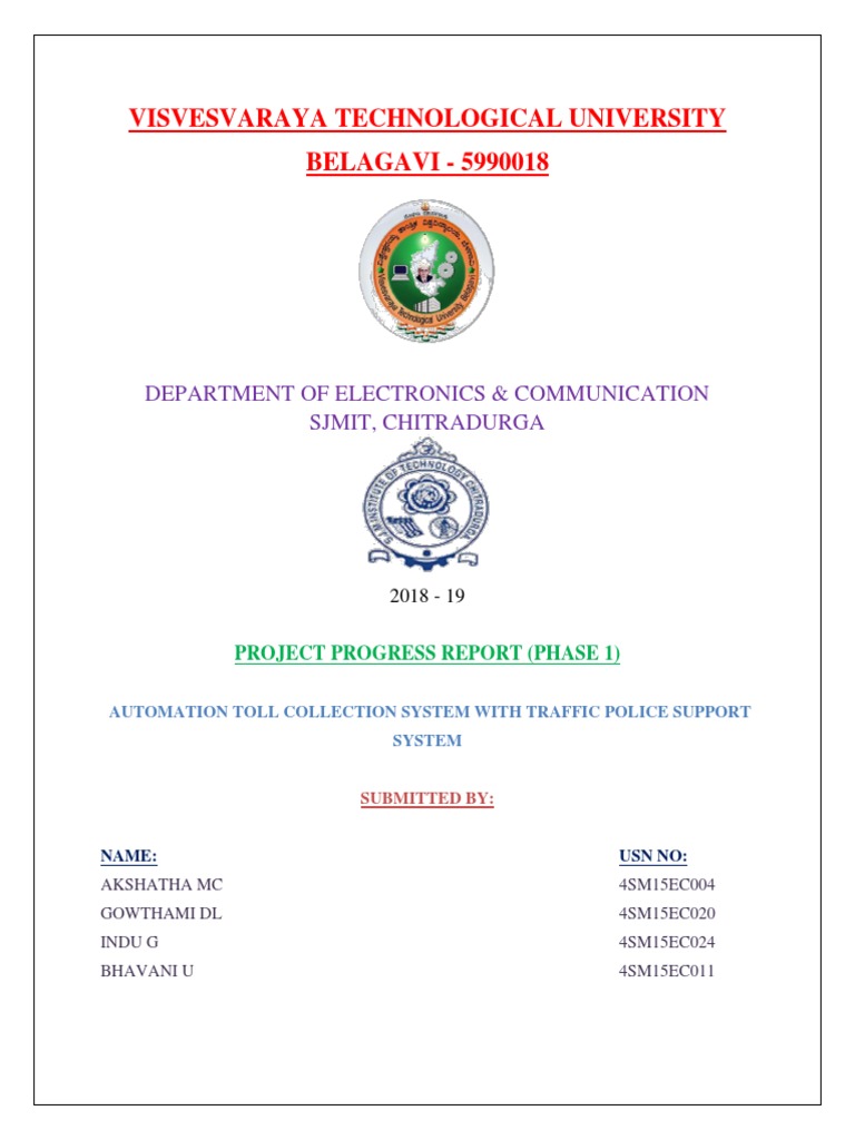 Automation Toll Collection System Report | PDF | Science & Mathematics ...