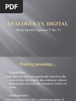 Analogue vs. Digital: Nicole Sánchez Figueroa 3° Bac. D