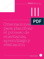 Orientaciones de Planificación Curricular 2018