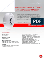 Fixed Temperature Heat Detector FD8010 Rate of Rise Heat Detector FD8020