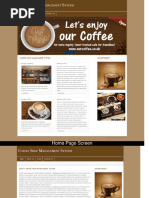 Coffee Shop Management System PHP Project Screens