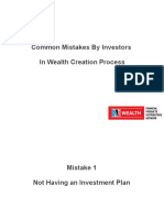 10 Mistakes in Wealth Creation Process-1