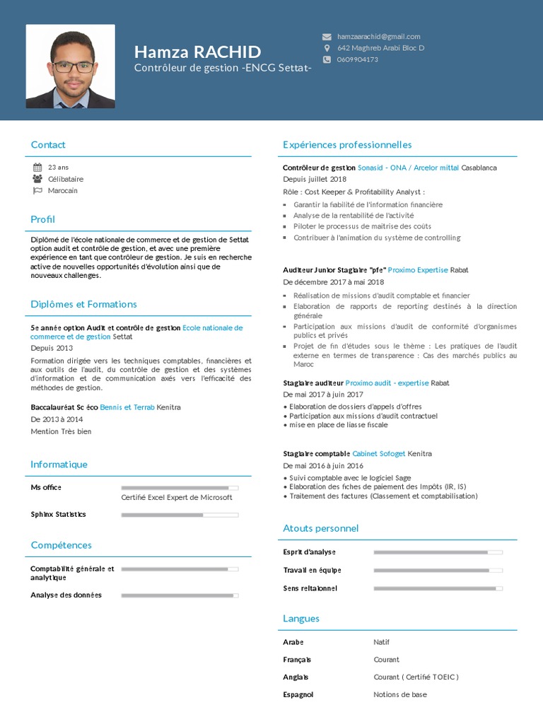 cv  Audit  Comptabilité
