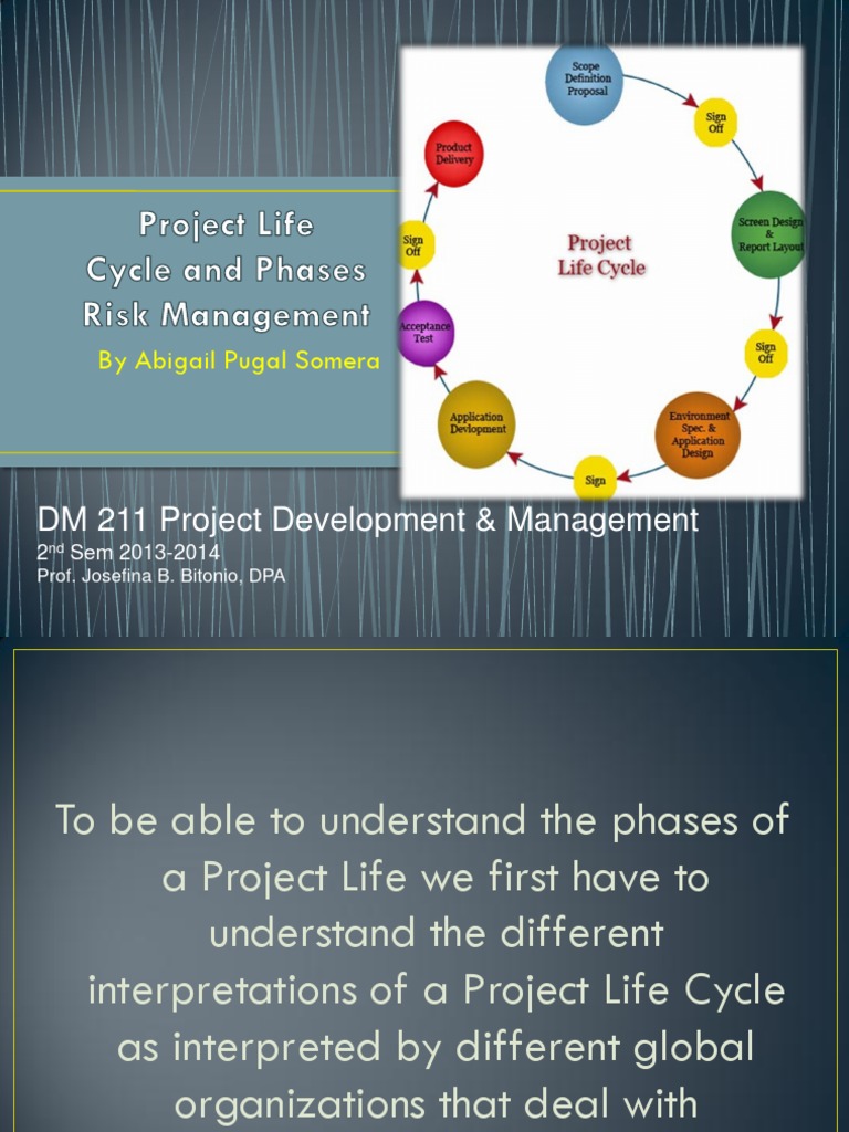 Project Life Cycle Phases & Risk Management | PDF | Risk Management | Risk