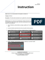 How to Run Communication Tool Update on EGlobe G2 QM_CW_SO_G2_08