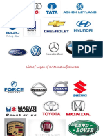 List of Logos of CAR Manufacturers