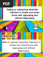 Adding and Subtracting Similar Fractions in Simple or Mixed Forms With Regrouping