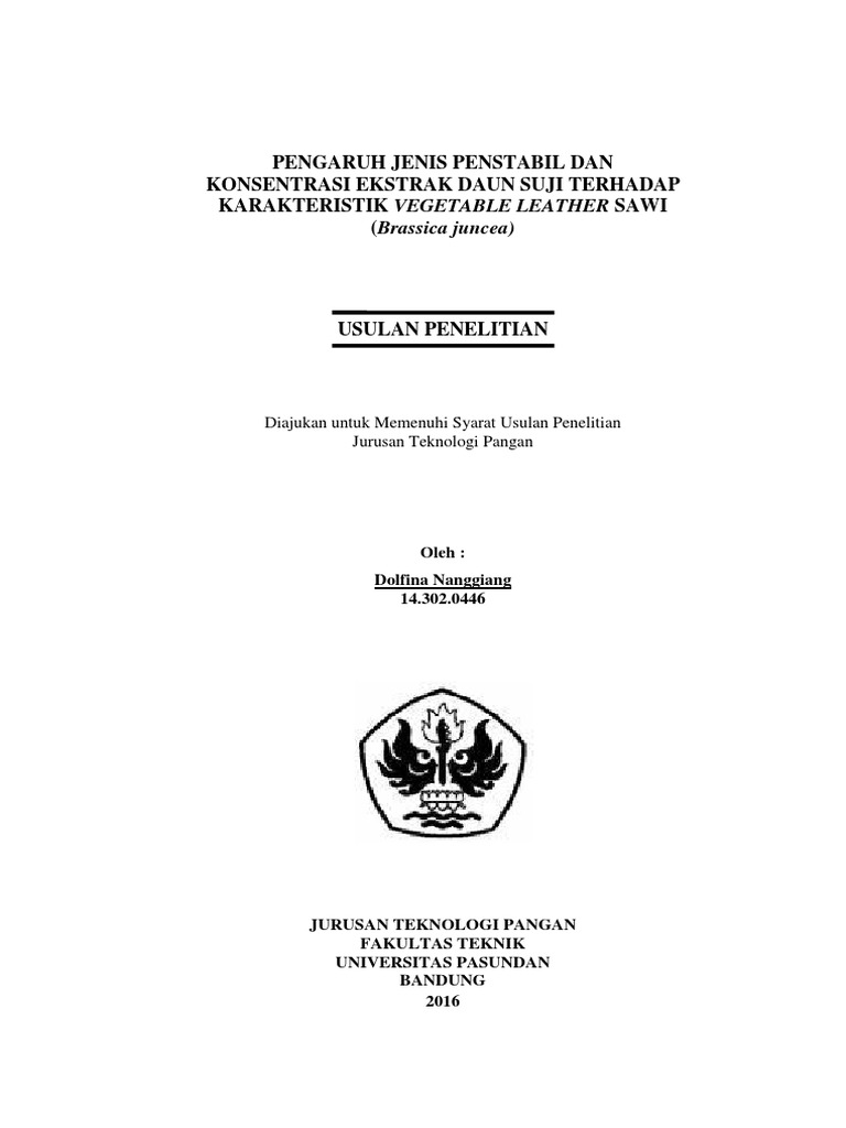 Pengaruh Penstabil pada Vegetable Leather | PDF | Griya & Taman ...