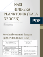 Biozonasi Foraminifera Planktonik (Kala Neogen)