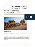 (Temple With Mysterious Musical Pillars) Hampi, Karnataka: Sri Vijaya Vittala Temple