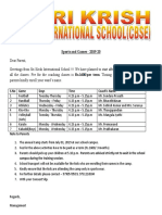 Sports and Games - 2019-20: S.No Game Days Time Coach's Name