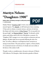 Marilyn Nelson: "Daughters 1900": Family, Culture, and History Converge in A Deft Poetic Portrait