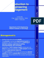 Emgt1 Introduction To Engineering Management PDF