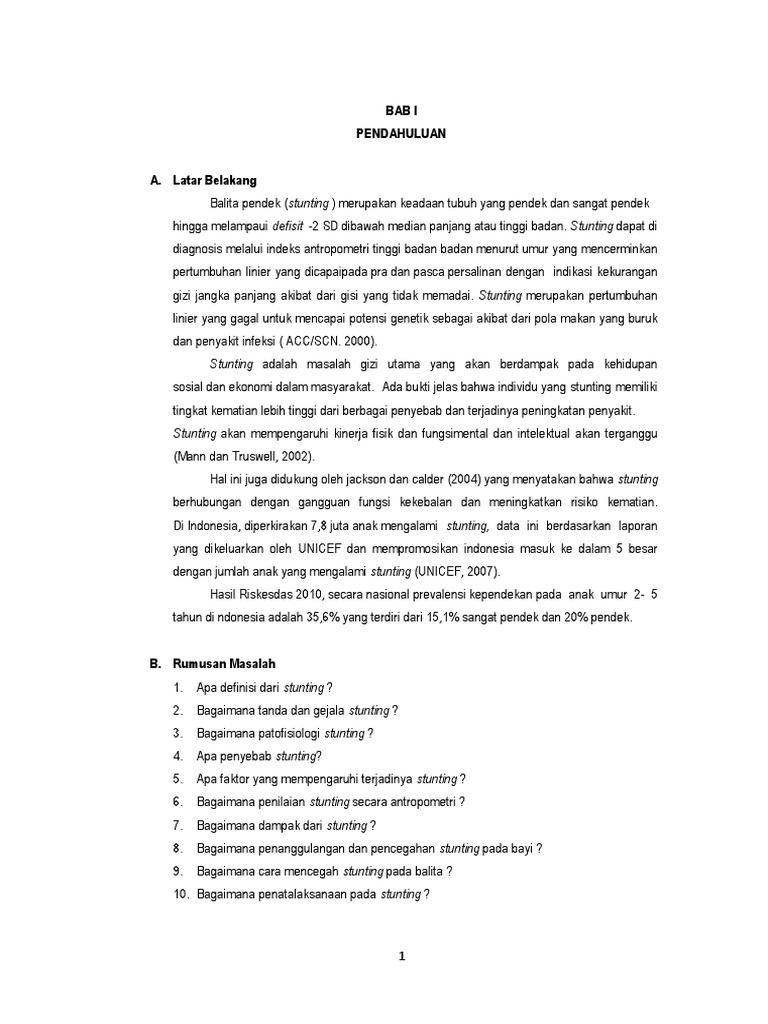 Makalah Stunting Docx