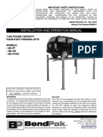 HD 7 Four Post Lift Manual 5900041 BendPak