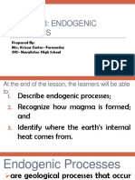 Lesson 8 - Endogenic Processes