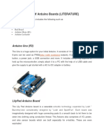 Different Types of Arduino Boards (LITERATURE)