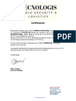 Certificado Tecnologis