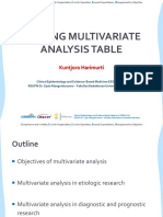 Writing Multivariate Analysis Table: Kuntjoro Harimurti