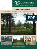 Bear Claw Pass Ranch 337 Acres CO Hunting Paradise